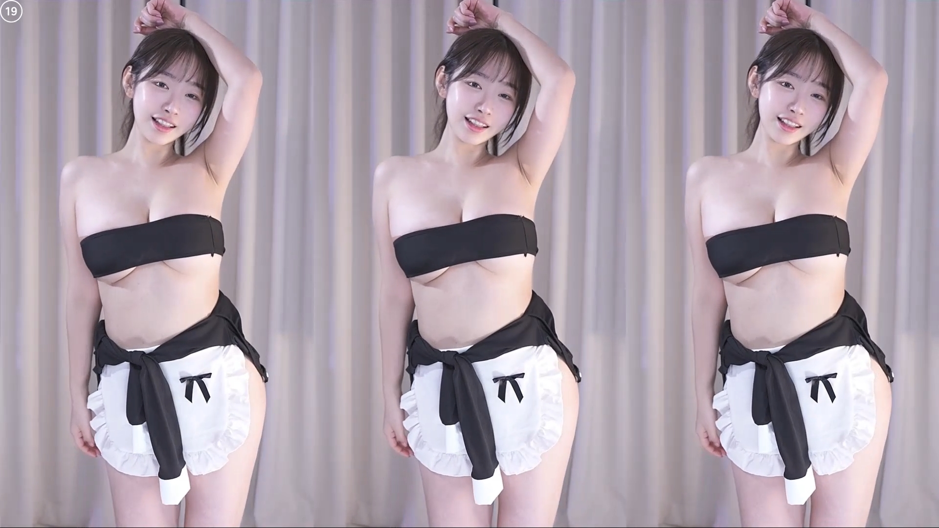 둘기얏（1004ysus）250711 메이드복 노브라 언더붑 베이글