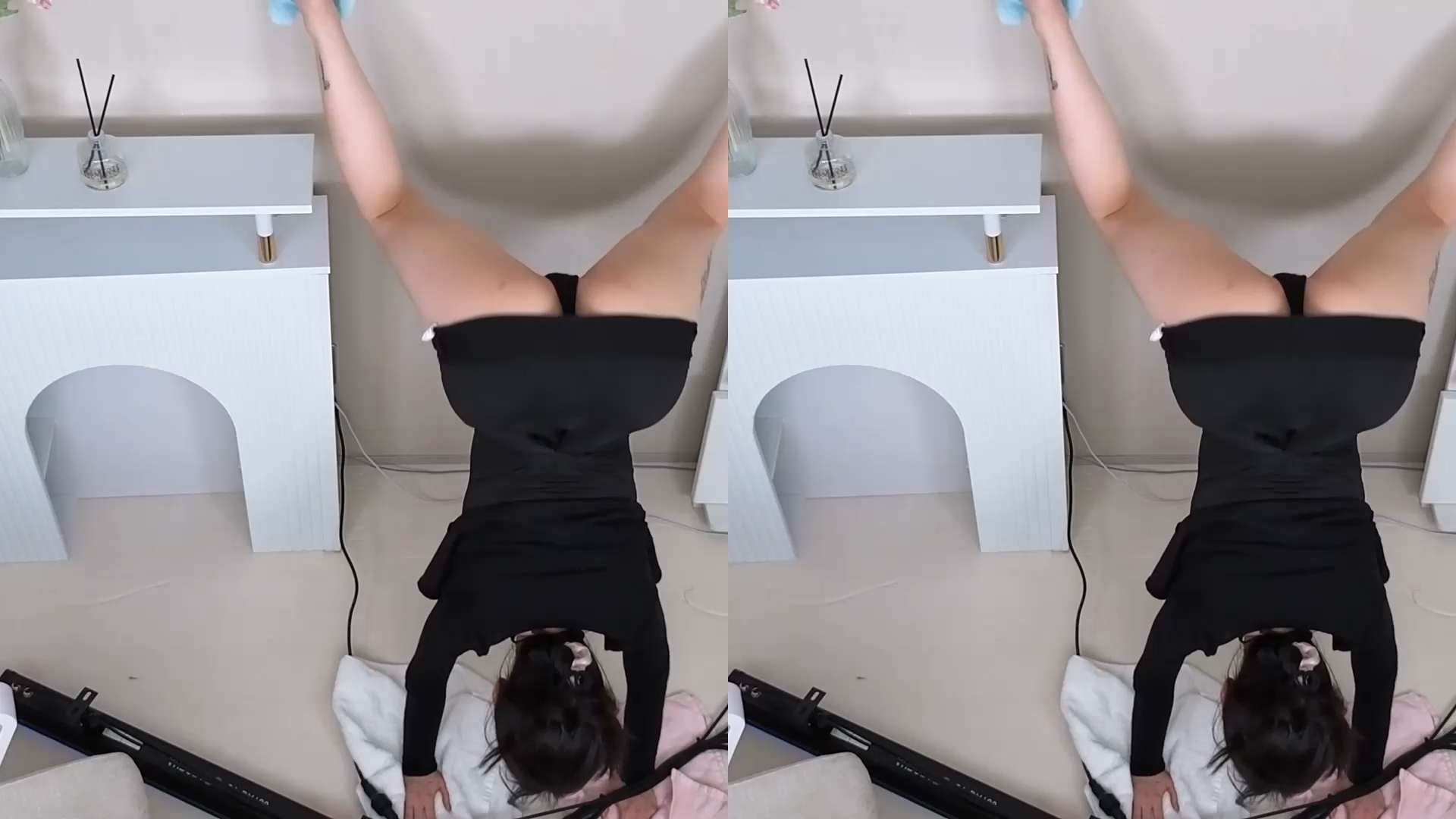 아로☘︎（aroo3o）251023 물구나무 트월킹 리액션