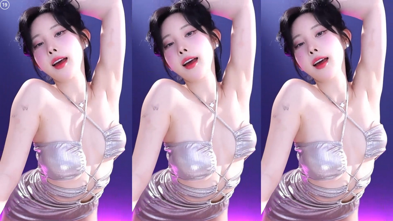 김우유♡（milkkim123）반짝이 원피스 근접 터미널 리액션