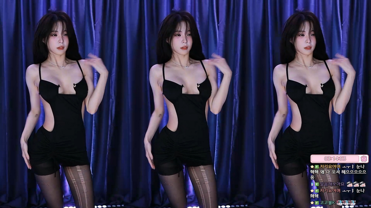 깅예솔（yunhee1222）검스 뒤태 노출 원피스 댄스컷 250810