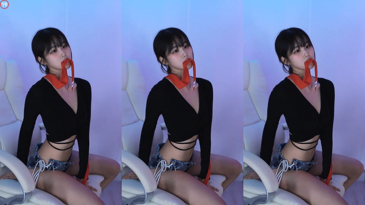 아띠_♥（jha0331）모또모또 댄스 리액션 짧은 청반바지