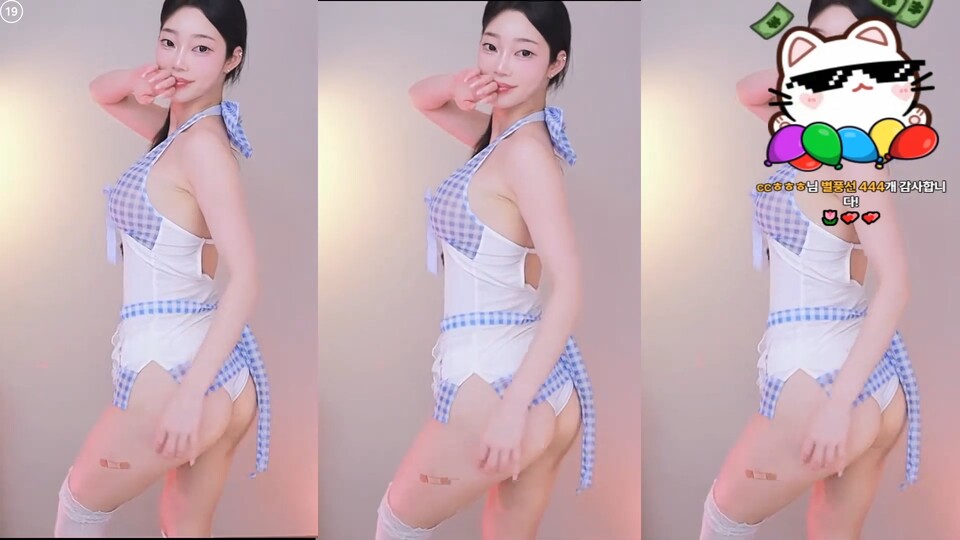 햄잉♥（big541）뽀얀 엉덩이 슬렌더 몸매 댄스 엑기스컷