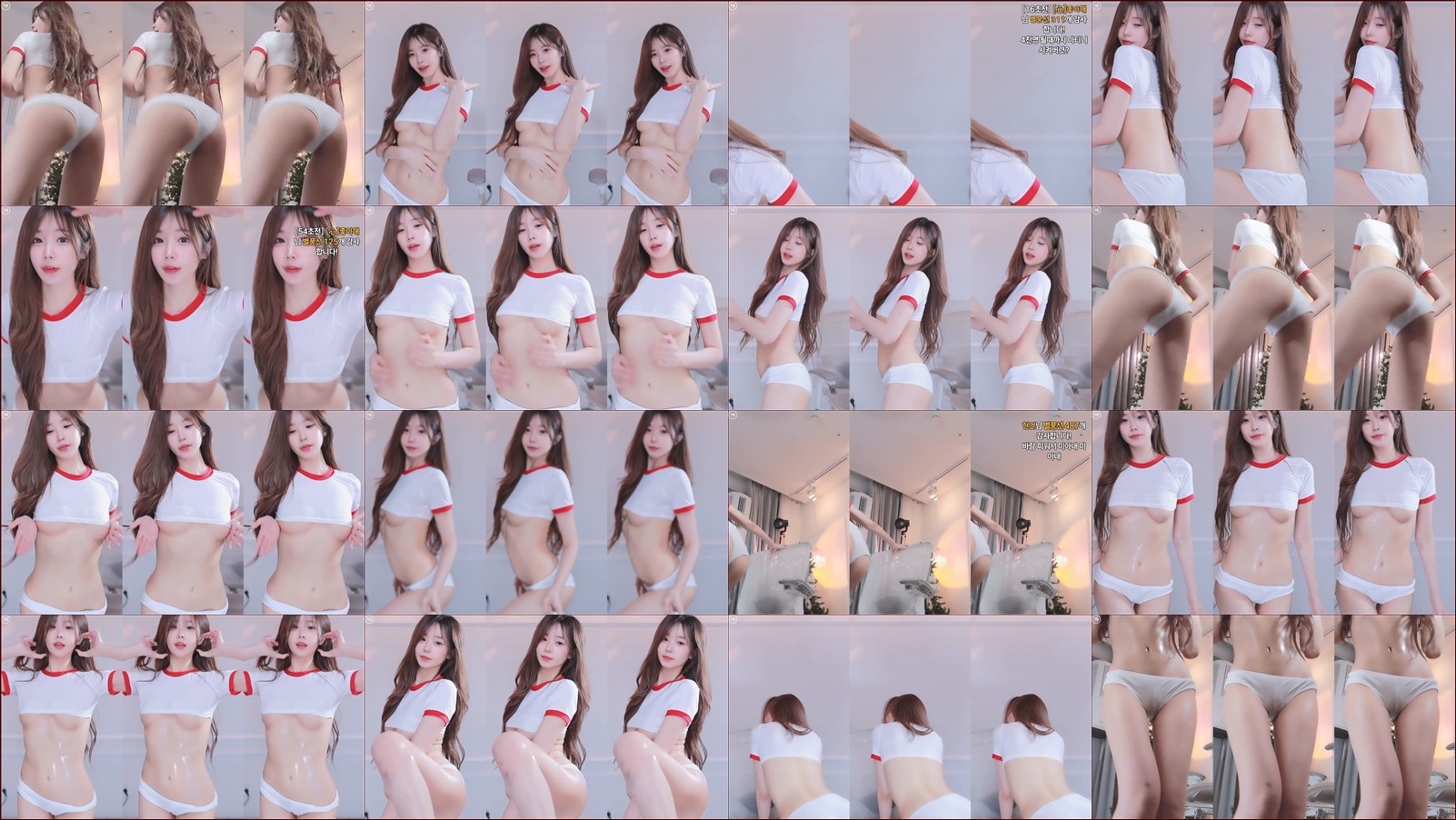 심청이♡（dearhal）언더붑 밑가슴 브루마 흰색 속바지