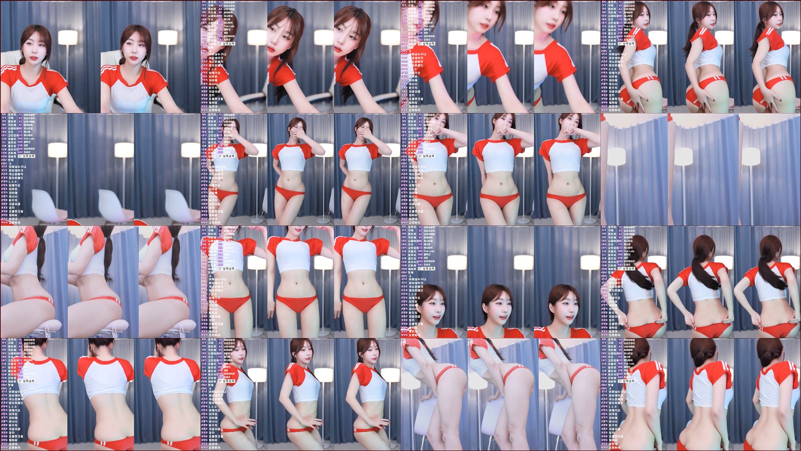 히리ミ⛧（pqf1207）레드 트레이닝복